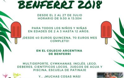 Escuela de verano 2018 Colegio Público Argentina