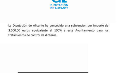 SUBVENCIÓN CONTROL DÍPTEROS