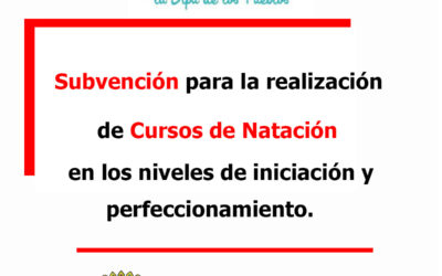 Subvención cursos de natación