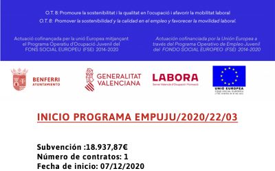 INICIO PROGRAMA EMPUJU 2020/22/03